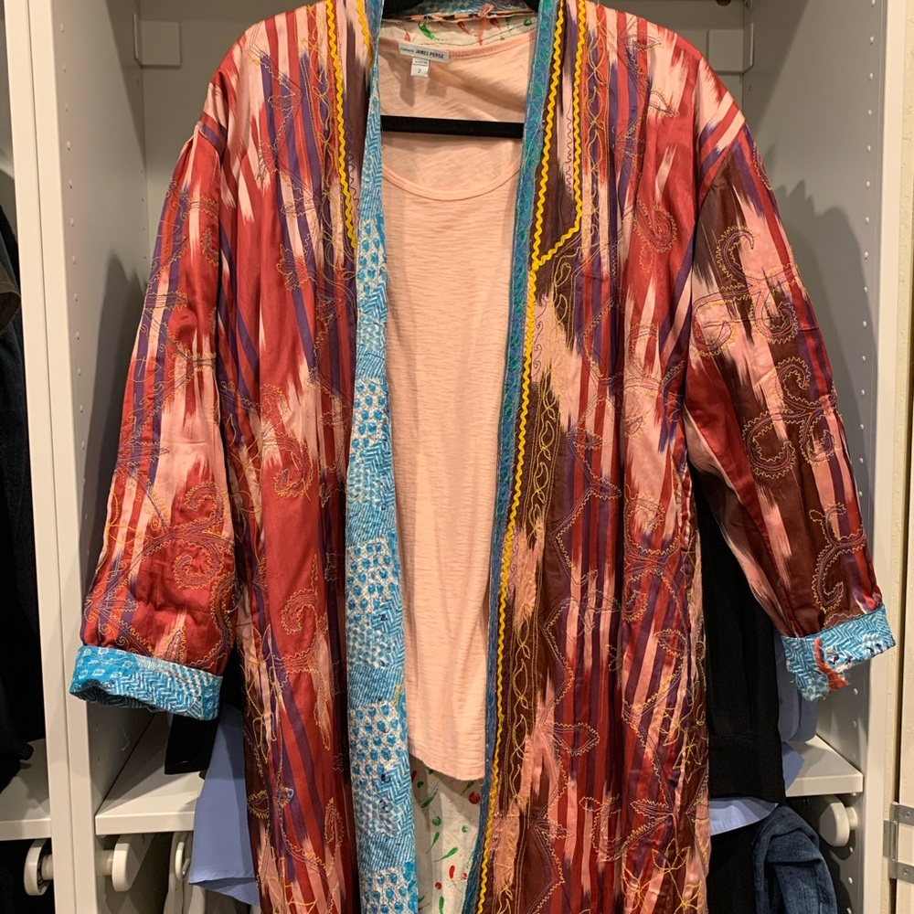 One of a kind kimono. Wear dressy or over jeans. Will include t-shirt